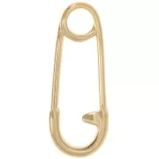 Pendente spilla da balia 23,5x9 mm - Dorato con oro fino x1