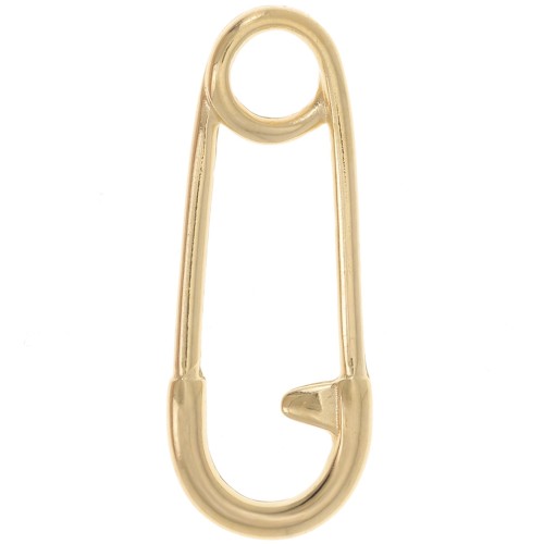 Pendente spilla da balia 23,5x9 mm - Dorato con oro fino x1