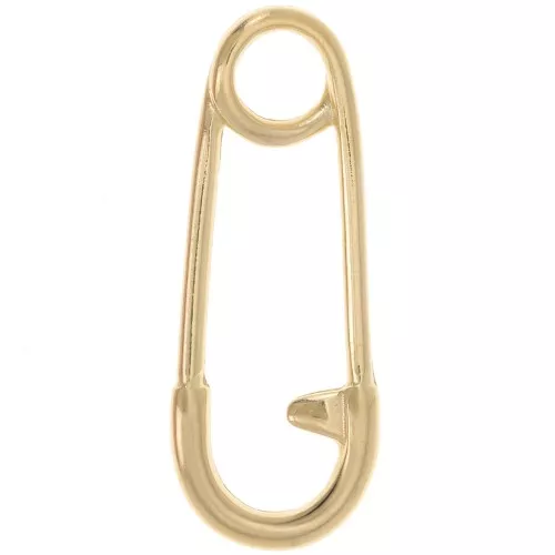 Pendente spilla da balia 23,5x9 mm - Dorato con oro fino x1