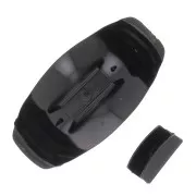 Accessorio per capelli - per scrunchie elastico - 52x28 mm in resina - Nero