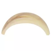 Accessorio per capelli - per scrunchie elastico - 52x28 mm in resina - Avorio marmorizzato