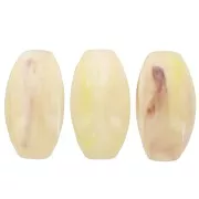 Accessorio per capelli - per scrunchie elastico - 52x28 mm in resina - Avorio marmorizzato