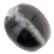 Perline ovali in ceramica 13x9 mm - Marrone scuro marmorizzato x10|raw }}