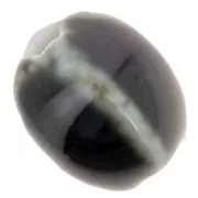 Marrone scuro - Perline ovali in ceramica 13x9 mm - Marrone scuro marmorizzato x10 Perline ovali in ceramica 13x9 mm - Marrone scuro marmorizzato x10