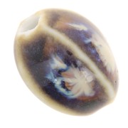 Perline ovali in ceramica 13x9 mm - Marrone - Blu - Beige marblex10|raw }}