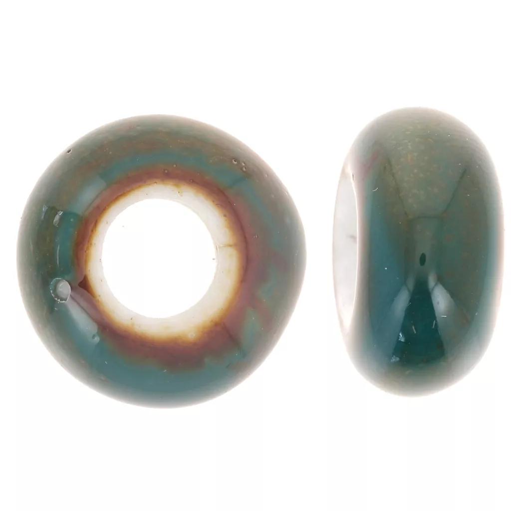 Perline di ottone con zirconia - - Perline all'ingrosso e