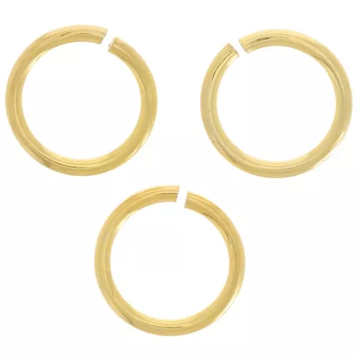Anelli aperti in argento 925 Dorato 5x0,6 mm x25