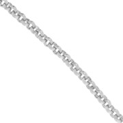 Vintageparts Catena In Acciaio INOX 304 - Maglie 3x4 Mm, 1 Metro, Per Gioielli Fai Da Te Anallergici
