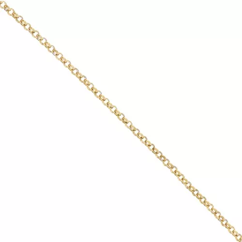 Catena maglia Jaseron da 3,5 mm - Acciaio inossidabile 316L Dorato x50cm