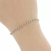 Catena maglia Jaseron da 3,5 mm - Acciaio inox 316L x1m