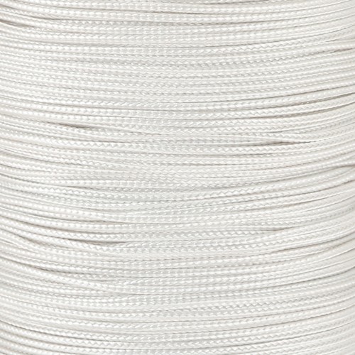 Treccia di seta da 0,8 mm - Bianco x1m