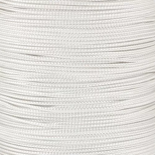 Treccia di seta da 0,8 mm - Bianco x1m