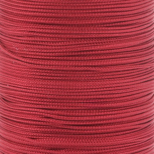 Treccia di seta da 0,8 mm - Rosso x1m