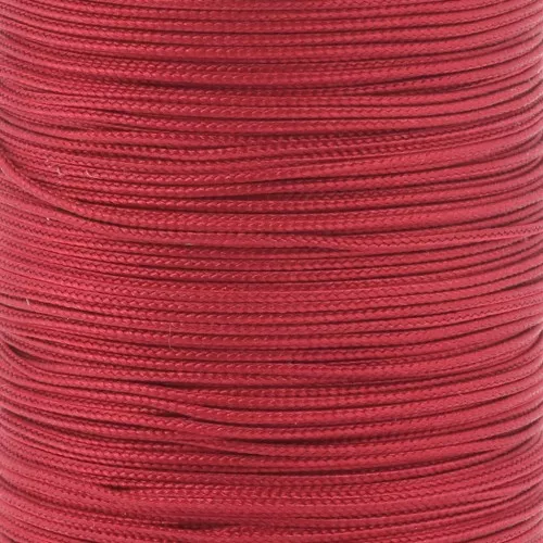Treccia di seta da 0,8 mm - Rosso x1m