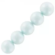 Perline PureCrystal 5810 mm. 12 Pastel Blue Pearl x4