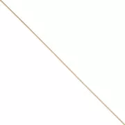 Catena maglia serpentina da 1,2 mm - Acciaio inossidabile 316L Dorato x50cm