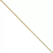 Catena maglia serpentina da 1,2 mm - Acciaio inossidabile 316L Dorato x50cm