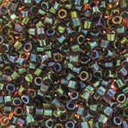 Miyuki Delica 11/0 DB1741 - Olive Lined Arancione AB