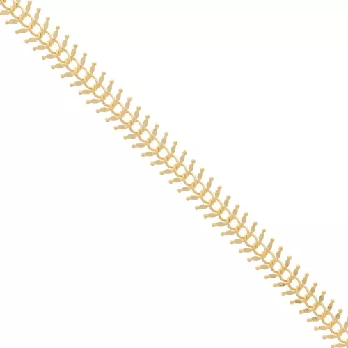 Catena spighe mm. 12.5 dorato x cm. 50