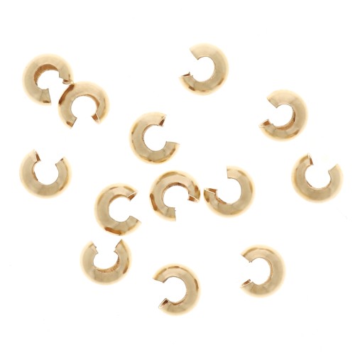 Coprischiaccini 3 mm - Gold filled x20
