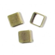 Perla tube quadrato 2.5 mm bronzo x10|raw }}