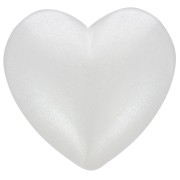 Cuore cabochon in resina traslucida 25,5x27 mm - Bianco perlato x1|raw }}