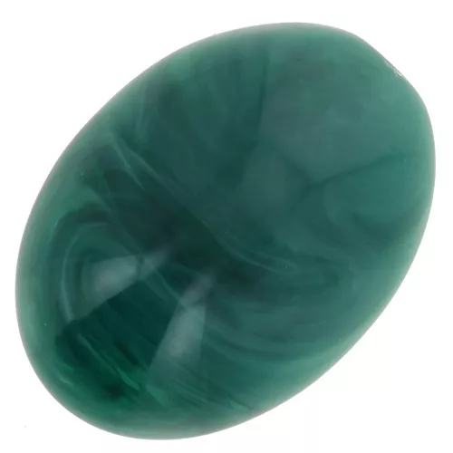 Cabochon ovale in resina, 18x13 mm - Verde bottiglia marmorizzato x1