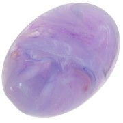Cabochon ovale in resina 14x10 mm - Lavanda marmorizzata x1