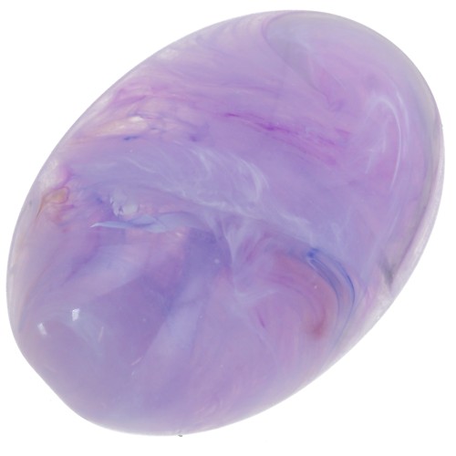 Cabochon ovale in resina 18x13 mm - Lavanda marmorizzata x1