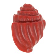 Perlina conchiglia in plastica 17x12 mm - Bordeaux x1