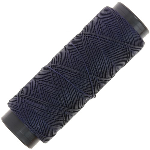Filo di poliestere cerato Slam Cord per micro macramè 0,6 mm - Blu notte x100m