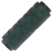 Filo di poliestere cerato Slam Cord per micro macramè 0,6 mm - Verde scuro x100m