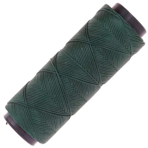 Filo di poliestere cerato Slam Cord per micro macramè 0,6 mm - Verde scuro x100m