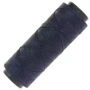Filo di poliestere cerato Slam Cord per micro macramè 0,8 mm - Blu notte x100m
