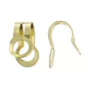 Attacco ciondolo 11x6 mm dorato x4