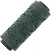 Filo di poliestere cerato - Slam Cord per micro macramè 1 mm - Verde scuro x100m