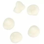 Perla di conchiglia in resina da 9 mm - Ecrù x6