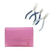 Kit de 3 pinze in una pochette Perles & Co Rosa x1|raw }}