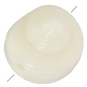 Perla di conchiglia in resina 12 mm - Ecrù x5|raw }}
