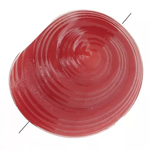 Perla di conchiglia in resina da 14 mm - Terre de Sienne x4