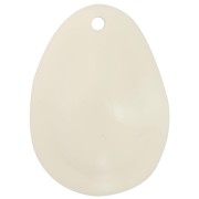 Pendente cauri in resina 22x16 mm - Ecrù x1