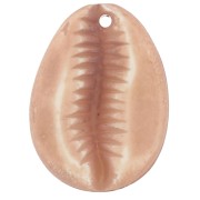 Pendente in resina Cauri 22x16 mm - Marrone chiaro x1