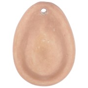 Pendente in resina Cauri 22x16 mm - Marrone chiaro x1