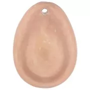 Pendente in resina Cauri 22x16 mm - Marrone chiaro x1