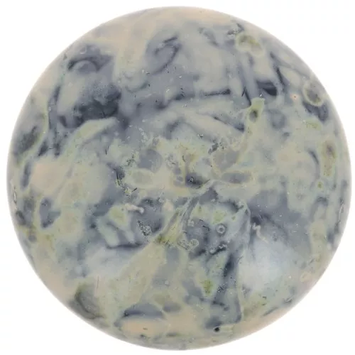Cabochon rotondo in vetro di Puca® 25 mm - Black Stony Beige x1