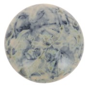 Cabochon rotondo in vetro di Puca® 18 mm - Black Stony Beige x1|raw }}