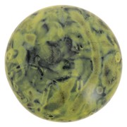 Cabochon rotondo in vetro di Puca® 18 mm - Nero Stony Beige Yellow x1