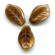 Foglie ondulate mm. 14x9 Cream Caramel x20