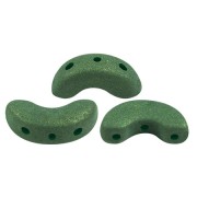 Perle di vetro Arcos® di Puca® 5x10 mm - Trendy Fern Green Mat x10g