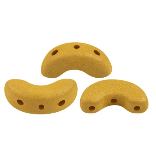 Perle in vetro Arcos® di Puca® 5x10 mm - Trendy Mustard Mat x10g